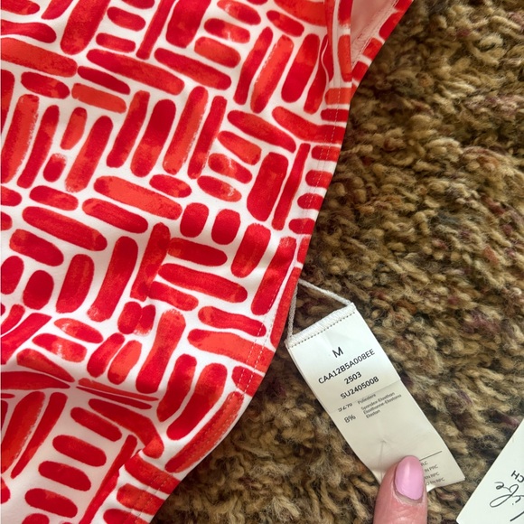 Red Patterned Bikini Set - Picture 5 of 7